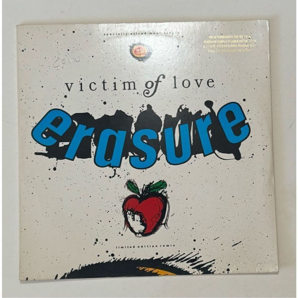 Erasure – Victim Of Love 12" Single vinyl record 1987 on Sire -Promotional Promo